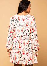 Load image into Gallery viewer, Melina Mini Dress Cream Circus Φούτερ Φόρεμα με Τσέπες Petit Boutik