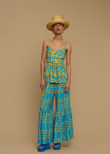 Load image into Gallery viewer, PANTS AMORGOS (CYCLADES ORANGE/BLUE PRINT) MELITTA