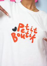 Load image into Gallery viewer, T-shirt Blouse ‘Ασπρο “Petit Boutik” Κοντομάνικο Μπλουζάκι Petit Boutik
