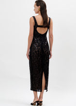 Load image into Gallery viewer, JASMINE MIDI DRESS BLACK A PIECE OF ME