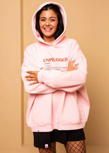 Load image into Gallery viewer, Hooded Φούτερ Blouse Ροζ Unplugged Μπλούζα Με Κουκούλα Petit Boutik