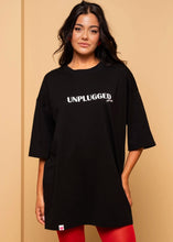 Load image into Gallery viewer, T-shirt Blouse Black Unplugged Κοντομάνικο Μπλουζάκι Petit Boutik