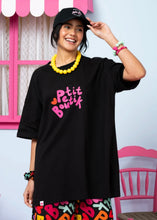 Load image into Gallery viewer, T-shirt Blouse Μαύρο “Petit Boutik” Κοντομάνικο Μπλουζάκι Petit Boutik