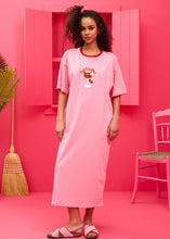 Φόρτωση εικόνας στο εργαλείο προβολής Συλλογής, Reina T-shirt Dress “Petit Cocktail” Ροζ Κοντομάνικο Φόρεμα με Τσέπες & Ζώνη Petit Boutik
