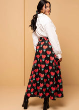 Φόρτωση εικόνας στο εργαλείο προβολής Συλλογής, Klara Wrap Skirt Pixel Balloons Hearts Φούτερ Δετή Φούστα Petit Boutik