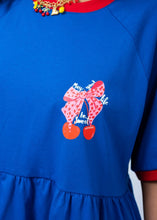 Load image into Gallery viewer, Robin Reglan T-shirt Short Dress Μπλε “May Your Life Be Sweet” Κοντομάνικο Φόρεμα Petit Boutik