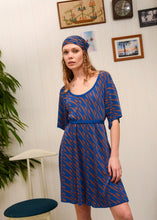 Φόρτωση εικόνας στο εργαλείο προβολής Συλλογής, CHILL ISLAND MINI KNITTED DRESS BLUE ARPYES