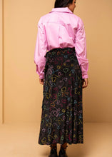 Load image into Gallery viewer, Klara Wrap Skirt Connecting Hearts Βελούδινη Ριπ Δετή Φούστα Petit Boutik