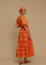 Load image into Gallery viewer, MAXI DRESS SANTORINI (ANAFI RED PRINT) MELITTA