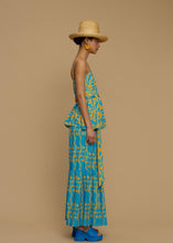 Load image into Gallery viewer, TOP DONOUSA (CYCLADES ORANGE/BLUE PRINT) MELITTA
