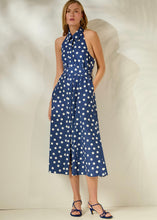 Load image into Gallery viewer, KONSTANTINA DRESS BLUE MAMOUSH
