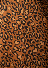 Φόρτωση εικόνας στο εργαλείο προβολής Συλλογής, Amelia Dress Brown Animal Print Leopar Φούτερ Φόρεμα με Ζώνη Petit Boutik