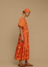 Load image into Gallery viewer, MAXI DRESS SANTORINI (ANAFI RED PRINT) MELITTA