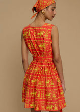 Load image into Gallery viewer, MINI DRESS DELOS (ANAFI RED PRINT) MELITTA