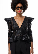 Load image into Gallery viewer, YVONNE TOP BLACK A PIECE OF ME