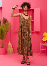 Φόρτωση εικόνας στο εργαλείο προβολής Συλλογής, Athena Dress Vis Leopar Animal Print Φόρεμα με Ζώνη & Τσέπες Petit Boutik