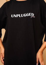 Load image into Gallery viewer, T-shirt Blouse Black Unplugged Κοντομάνικο Μπλουζάκι Petit Boutik
