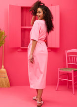 Φόρτωση εικόνας στο εργαλείο προβολής Συλλογής, Reina T-shirt Dress “Petit Cocktail” Ροζ Κοντομάνικο Φόρεμα με Τσέπες & Ζώνη Petit Boutik