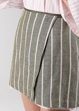 Load image into Gallery viewer, CHANDLER WRAP SKIRT OLIVE ARPYES