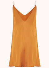 Load image into Gallery viewer, AUTUMN MINI DRESS TABAC (SATIN LINGERIE) Nidodileda