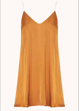 Load image into Gallery viewer, AUTUMN MINI DRESS TABAC (SATIN LINGERIE) Nidodileda