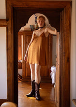 Load image into Gallery viewer, AUTUMN MINI DRESS TABAC (SATIN LINGERIE) Nidodileda