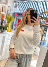 Load image into Gallery viewer, Valentine’s Crewneck Sweatshirt (White) THE MOTLEY GOAT