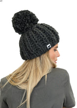 Φόρτωση εικόνας στο εργαλείο προβολής Συλλογής, Ribbed PomPom Beanie MUMSHANDMADE (RED)