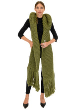 Φόρτωση εικόνας στο εργαλείο προβολής Συλλογής, Hooded Fringes Scarf MUMSHANDMADE (Khaki)