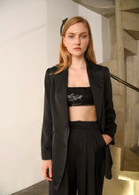 Load image into Gallery viewer, CHARM SATIN PANTS BLACK