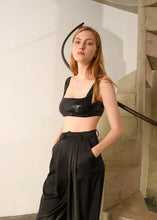 Load image into Gallery viewer, CHARM SATIN PANTS BLACK