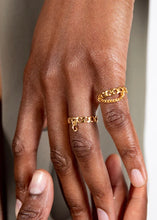 Load image into Gallery viewer, Stevie chain & element δαχτυλίδι χρυσό PRIGIPO