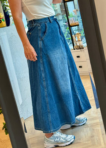 "PENELOPE" Skirt Jean PALOMAS Y MARGARITAS