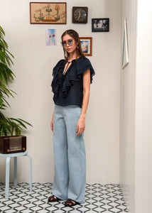 PLANTAIN FRILLED TOP DARK BLUE ARPYES