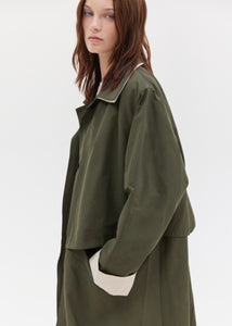 MATHIEW MONOCHROME TRENCH COAT (KHAKI) SUNSETGO