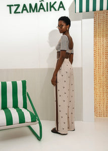 ROOTS CROP TOP BROWN ARPYES