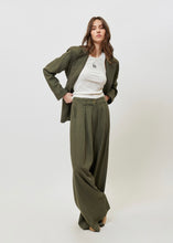 Load image into Gallery viewer, JOSEFINE STRIPPED PANTS KHAKI STRIPES SUNSETGO
