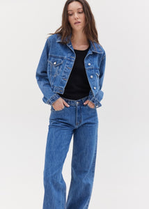 LILY STRAIGHT JEANS (BLUE) SUNSETGO