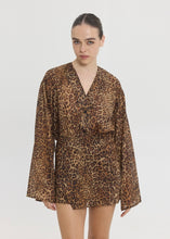 Load image into Gallery viewer, SOLENE PRINTED DRESS ANIMAL SUNSETGO
