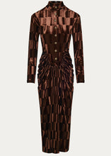 Load image into Gallery viewer, SENSE DRESS (VELVET BUTTONED) NIDODILEDA
