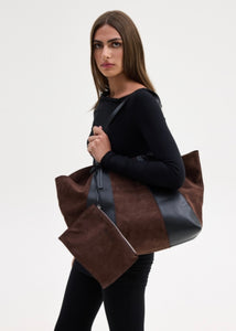 ALYSSA TOTE BAG BROWN/BLACK SUNSETGO