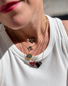 EVIL EYE Κολιέ Μαύρο