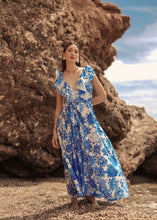 Φόρτωση εικόνας στο εργαλείο προβολής Συλλογής, Maxi φόρεμα με βολάν EIRIANNA
