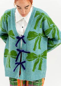 ALL GREEN BOWS CARDIGAN KLELIA ANDRALI