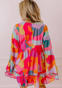 “ARIEL" Short Dress PALOMAS Y MARGARITAS