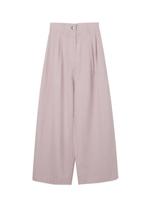 PANTS PINK CHECK MILKWHITE