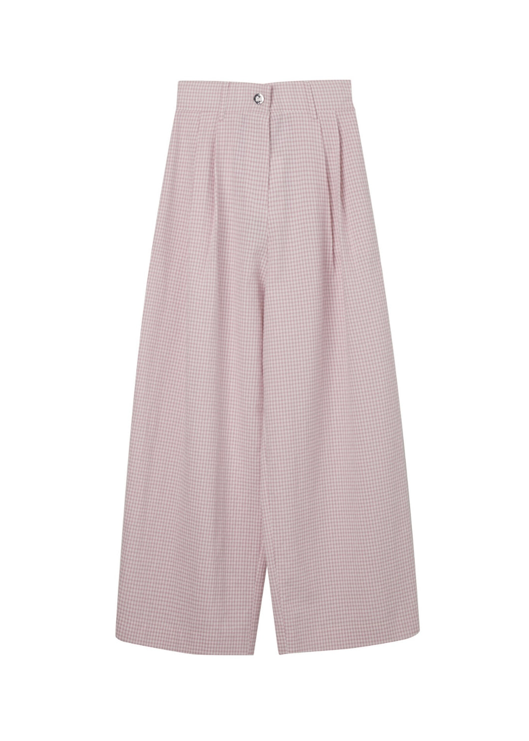 PANTS PINK CHECK MILKWHITE