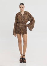 Load image into Gallery viewer, SOLENE PRINTED DRESS ANIMAL SUNSETGO
