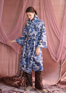 DION COAT BLUE MADAME SHOUSHOU