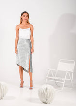 Load image into Gallery viewer, PUSSYCAT DOLLS MIDI SKIRT SILVER ARPYES
